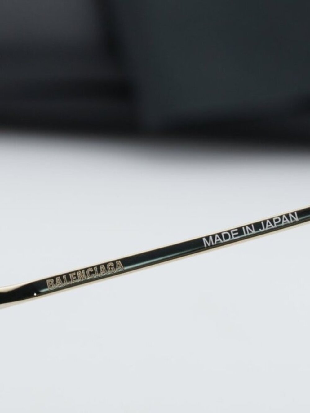 Balenciaga BB0336S 003 Unisex Oval Sunglasses - Gold / Mirror - Picture 4 of 10